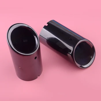 

CITALL Stainless Steel 2pcs Titanium Black Muffler Exhaust Tail Pipe Tip Fit For BMW 3 Series E90 E92 325i 328i