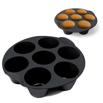 

18cm/21cm Silicone Air Fryer Molds Cupcake Cake Muffin Baking Cake Cups Pans
