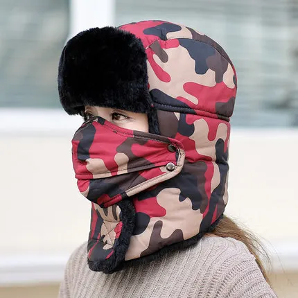 Hat men winter outdoor cold protection cotton cap earmuffs female autumn and winter cycling windproof cap