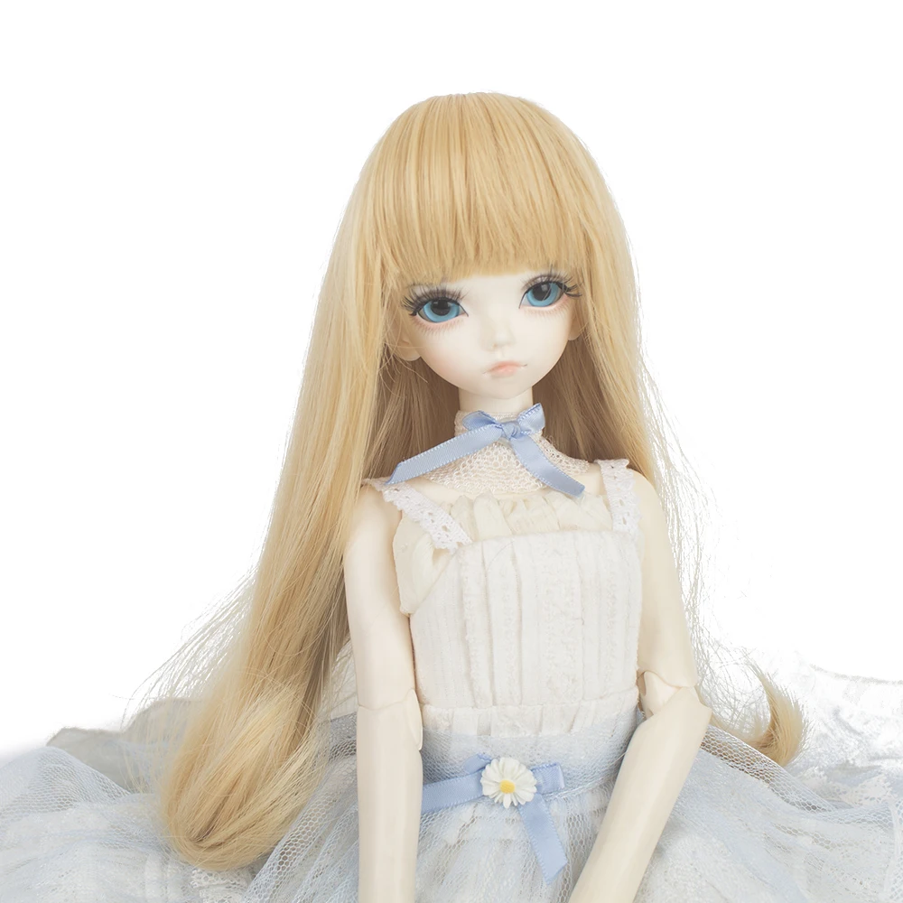 1/3 Bjd Pullip высокотемпературное Волокно синтетический серебристо-серый с длинной нижней пряжкой вьющиеся волосы парик на продажу в MUZIWIG