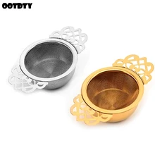 Круглое кружевное инфузионное чайное ситечко, сетчатый фильтр для специй, многоразовый инструмент для домашнего офиса