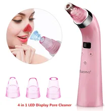 4 в 1 светодиодный очиститель пор черные точки на носу очиститель Deadskin пилинг Удаление Электрический экспорт вакуум всасывание красота инструмент