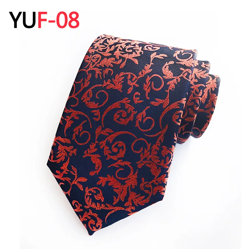 Necktie Мужские жаккардовые Тканые Пейсли в полоску, свадебные банкетные вечерние галстуки, обтягивающие галстуки из полиэстера 8 см, Цветочные Галстуки для бизнеса - Цвет: Necktie