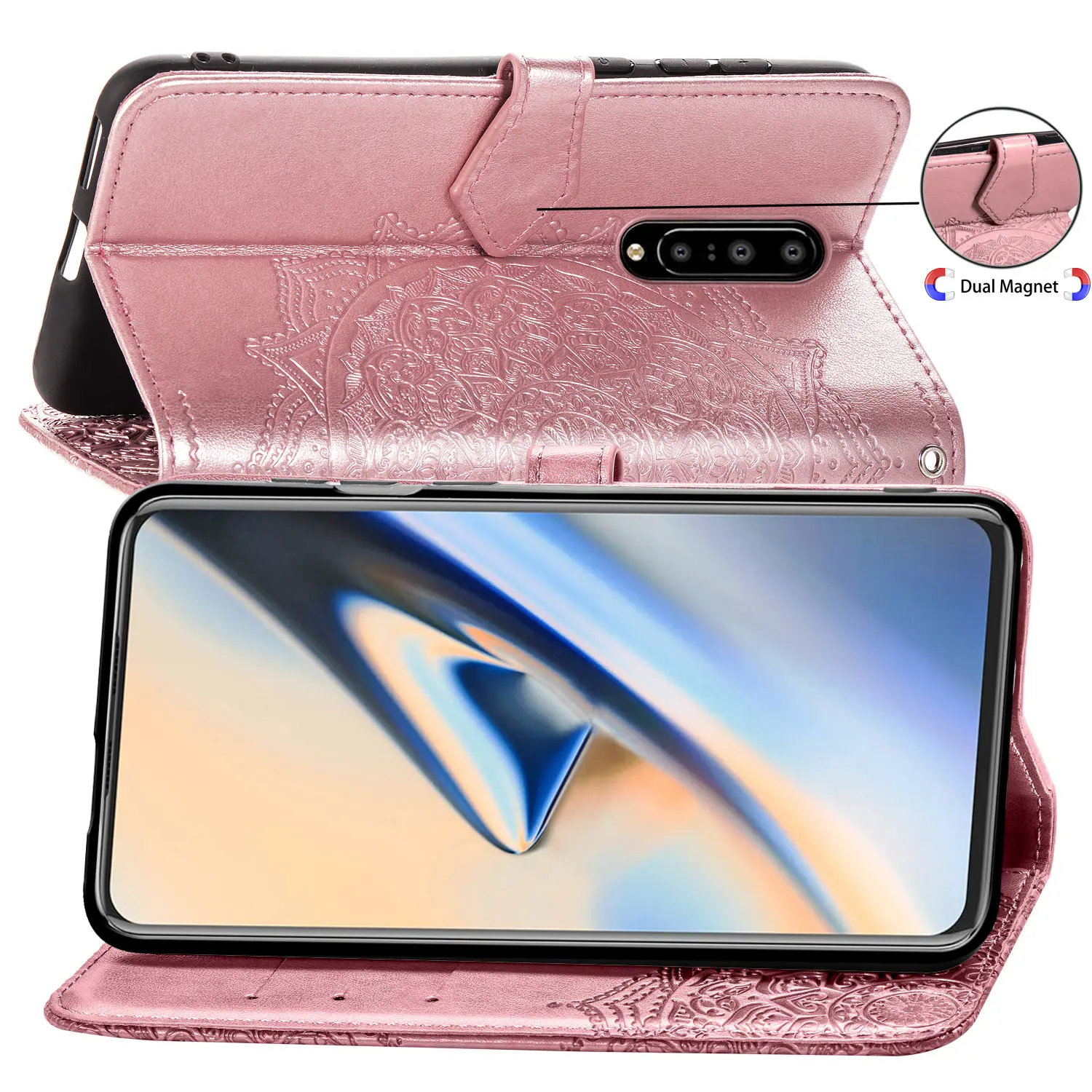Кожаный чехол Datura с цветами для OnePlus 7T 7 Pro 6 T 6 T, чехол-книжка с откидной крышкой для One Plus 7 Pro 6 T, цветочный кошелек, чехол для карт s