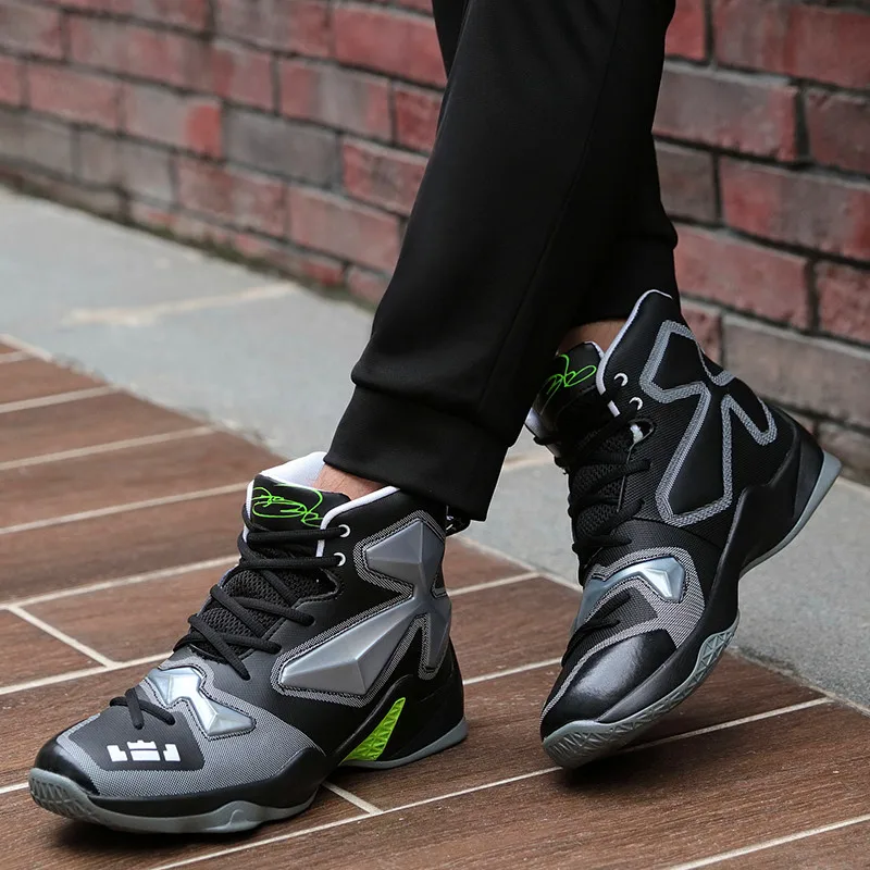 Buy High top basketball shoes parent child couple shoes men s breathable sports shoes men s casual shoes outdoor sports shoes XL