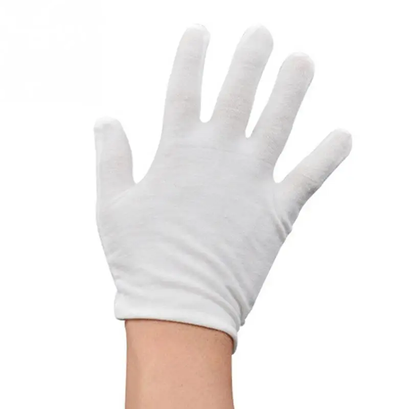 6 пар маникюрные перчатки ручной защитный Хлопок смеси Маникюр рабочая одежда устойчивые перчатки Нескользящие белые дышащие перчатки