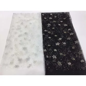 

Elegant Evening Dress French Net Lace Fabric Tulle Lace Cloth For Sewing Dress HNZ339(5Yards/Lot)