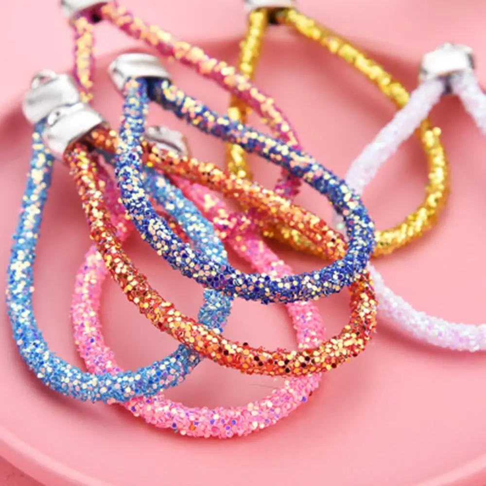 

8Seasons New Fashion Round Keychain & Keyring Colorful Rubber Sequins For Women Men Jewelry Accessories10.4cm x 4.9cm, 10 PCs