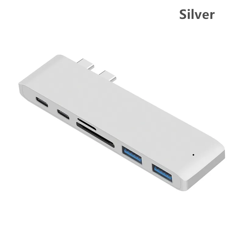 Концентратор для смартфонов type-C USB 3,0 с несколькими интерфейсами type-C PD Высокоскоростная зарядка для адаптера MacBook Pro Air huawei P20 Pro