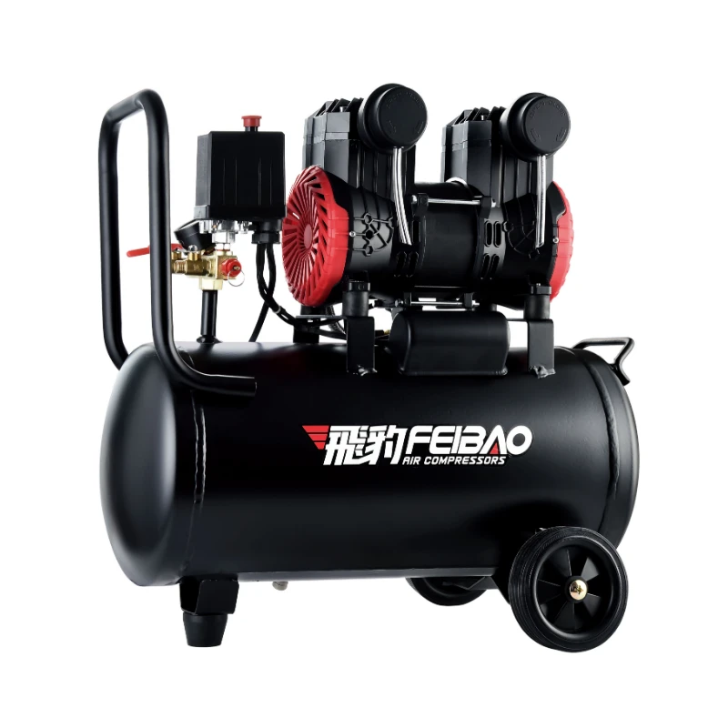 Compresor de aire silencioso portátil, de alta capacidad, 50hz, 24L, 8bar|Piezas para herramientas| AliExpress