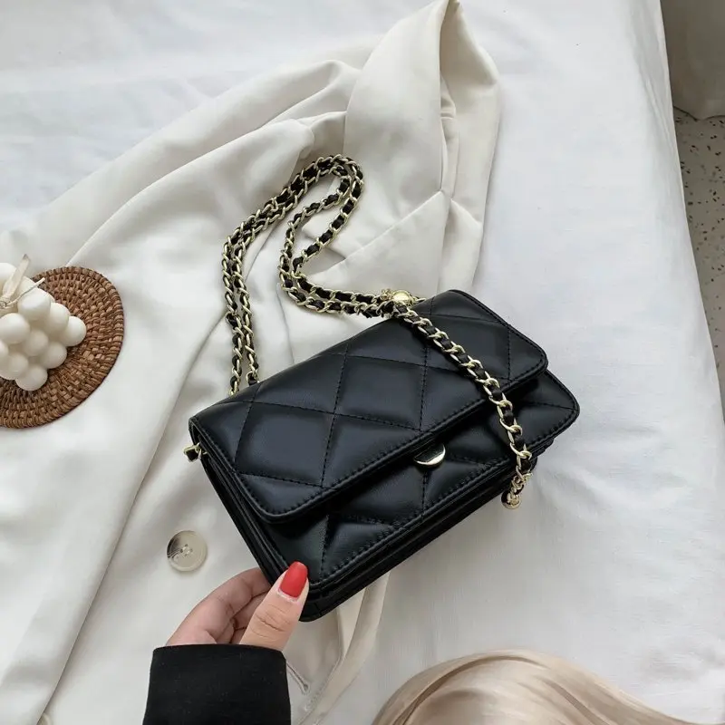 Messenger Bags for Women Chains Shoulder Bag Solid Luxury Handbags Designer Female Totes Small Bolsas | Багаж и сумки