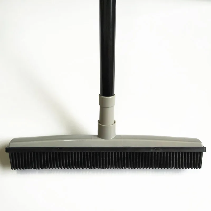 Customizable Rubber Broom Hair Lint Removal Device Telescopic Bristles Magic Clean Sweeper Squeegee Bristle Long Push Broom rubber broom magic broom