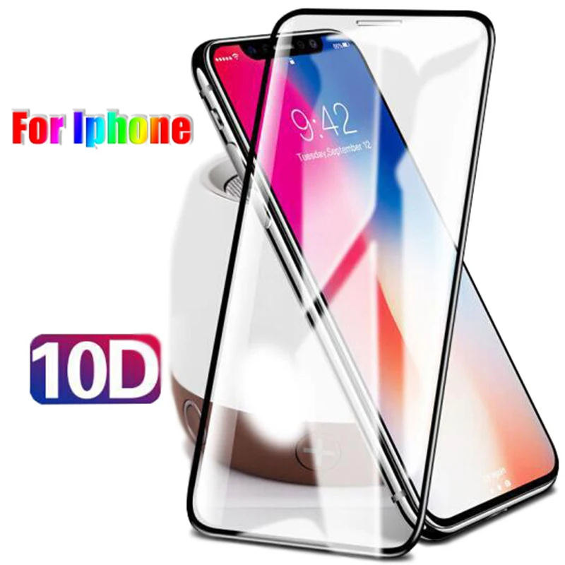 10D Защитное стекло для iphone Xs Max 6s 7 8 6 Plus X Xr Xs aifon 7 aphone 7 iphoe чехол для iphone 11 pro закаленное стекло