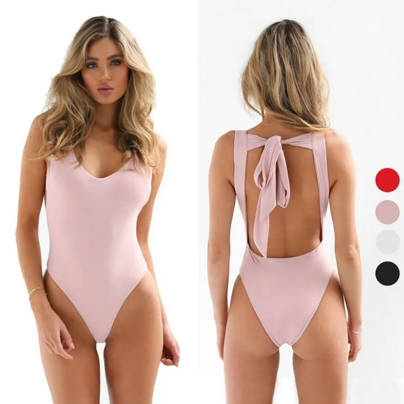 Новинка сексуальный женский цельный комбинезон бикини высокая талия купальный