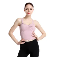 Майка без рукавов для йоги спорт без рукавов сексуальный мягкий бюстгальтер пуш-ап шок proff Быстросохнущий короткий топ для фитнеса тренажерный зал Спортивная одежда для бега Йога рубашки