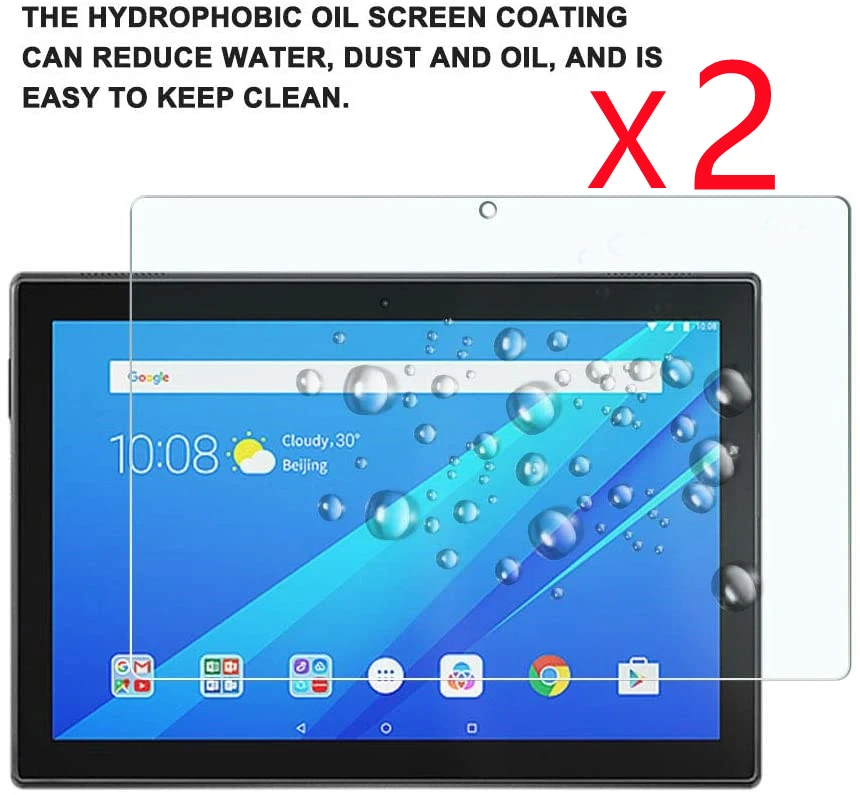 2Pcs Tempered Glass for Lenovo TAB M10 TB-X605F/TB-X505 10.1 Inch Screen Protector 9H 0.3mm Tablet Bubble Free Protective Film touch screen pen for android