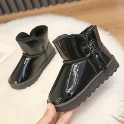 Bottes d'hiver à plateforme pour filles, chaussures de neige antidérapantes en caoutchouc pour enfants et adolescentes, garde au chaud, E10242 