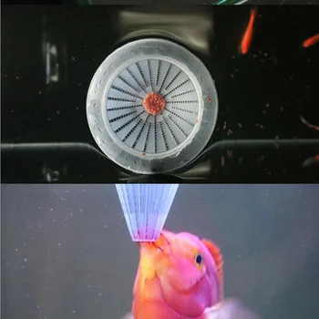 

Useful Aquarium Fish Food Feeder Sucker Plastic White Funnel Feeder Bloodworm Fish Aquarium Food Pet Easy To Use Cup Feeder