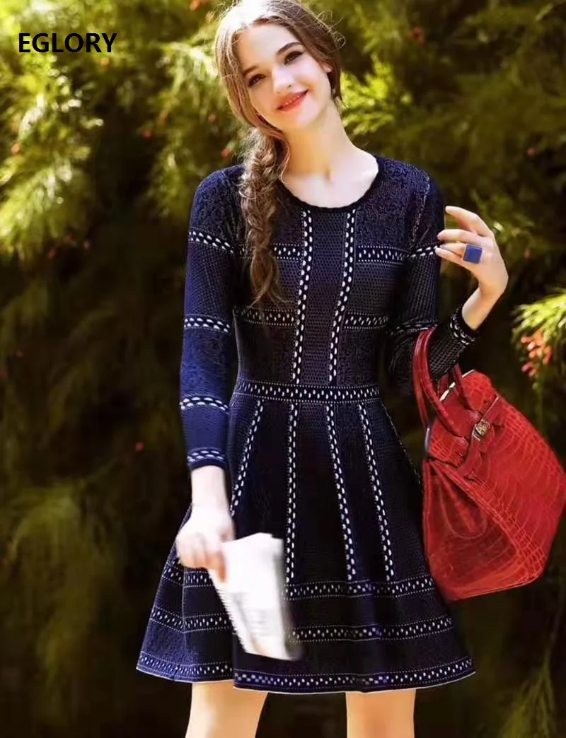 polka dot sweater dress
