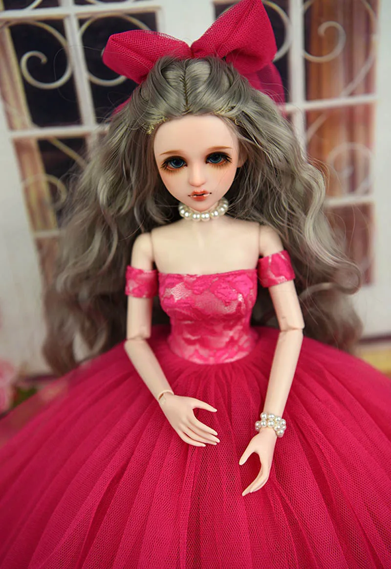Кукольная одежда, платье и фата, свадебное платье для BJD 1/4, кукольная одежда, вечернее платье, праздничная одежда для 45-50 см, кукла Синьи, наряды для детей