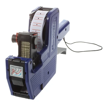 

Fashion-Blue 8 Digits Hand Price Labeller Tag Gun Plastic
