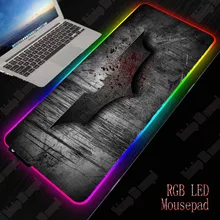 XGZ, логотип Бэтмена, RGB, большой игровой коврик для мыши, геймер, Led, компьютерный коврик для мыши, большой коврик для мыши, светильник, подсветка для клавиатуры, Настольный коврик