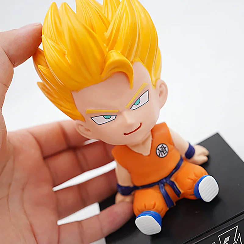 Anime Dragon Ball Z Goku Kuririn Schütteln Kopf Puppe Sohn Goku PVC  Action-figur Spielzeug Modell Telefon Halter Halterung Auto dekoration  Geschenk - AliExpress