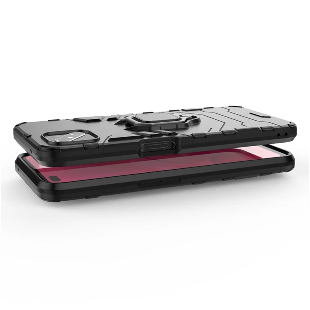 Luxury Ring Armor Shockproof Case with Stand - Enhanced Protective Phone Cover