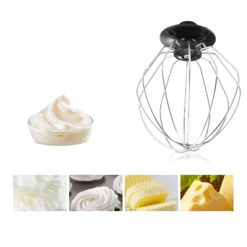 Wire Whip Mixer Attachment Stainless Steel Balloon Wire Whip Mixer Attachment for EPRO Flour Cake Balloon Whisk Egg Cream Kitchen Tool wire whip mixer attachment