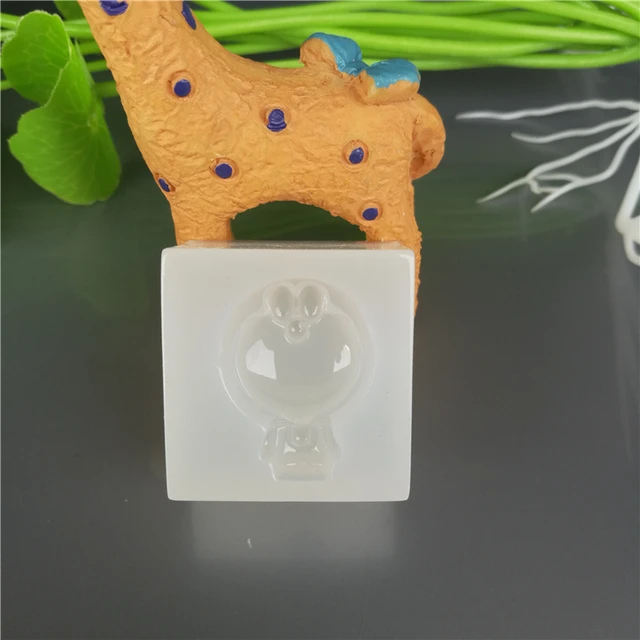 Aniaml Medve Nyúl Sertés Szilikon Penész Torta Dekoráló Cukorkák Polimer Agyag Kézműves Epoxi Gyanta Medál Ékszerek Készítése - Image 5