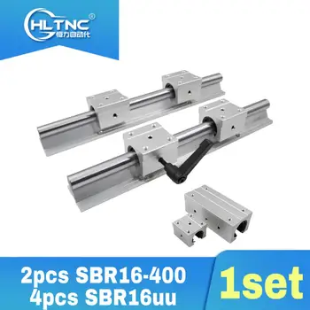 

SBR16 16mm rail L400mm linear guide SBR16-400mm cnc router part linear rail+sbr16uu 4pcs