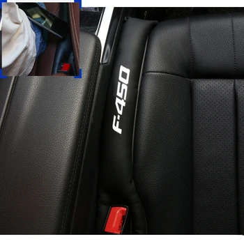 

For Ford F-450 F450 2pcs PU Leather Fillers Spacer Filler Slot Plug Car Seat Gap Pad Car Accessories