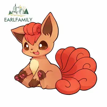 

EARLFAMILY 13cm x 12.6cm for Pokemon Personality Car Sticker 3D Funny Stickers Body for Car Graffiti Sticker Decal for Vehicle