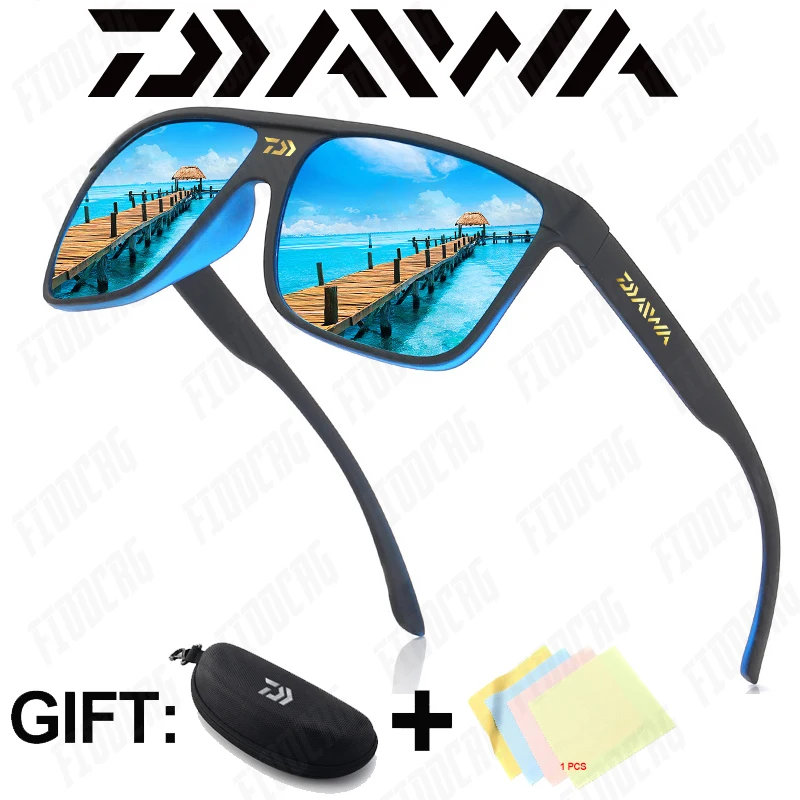 2021 Daiwa Men Polarized Light Fishing Sunglasses Driving Sunglasses Fishing Glasses Retro Colorful Trend Riding Sports Feature