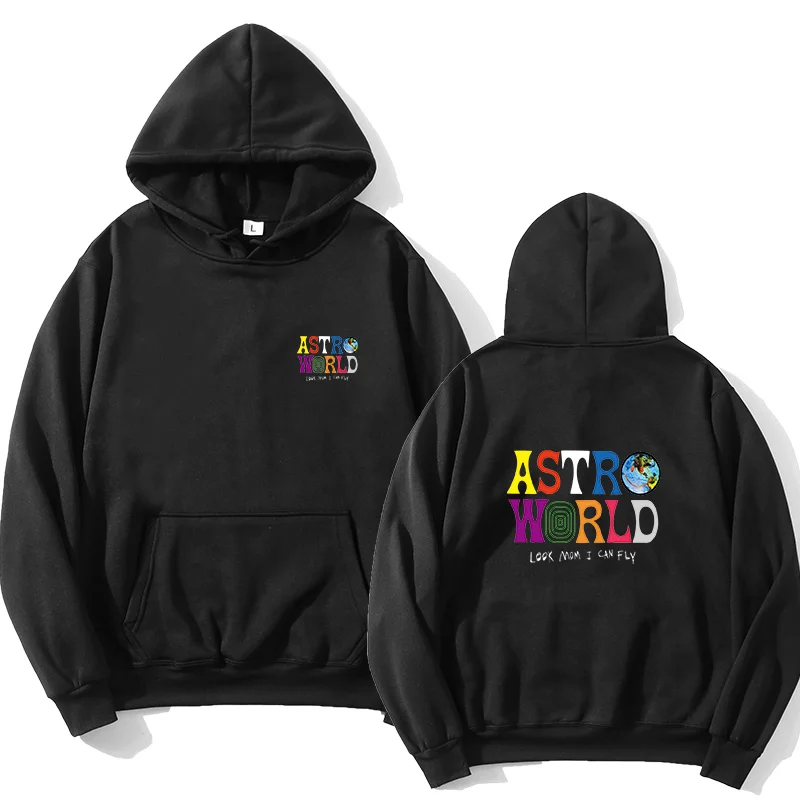 

TRAVIS SCOTT ASTROWORLD HOODIES Fashion Letters Streetwear Men's Women's Hooded One Piecce sudaderas Men hoodies Sweatshirt