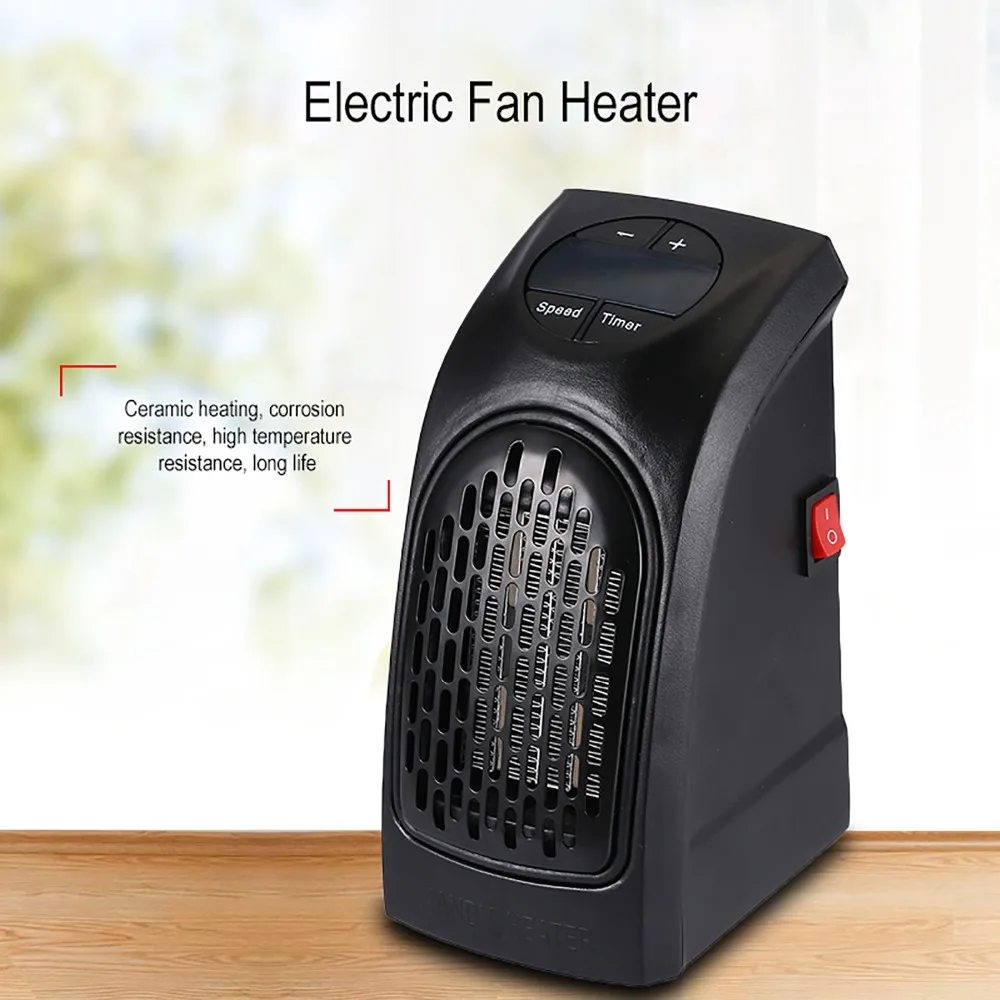 

Portable Wall-outlet Electric Fan Heater Household Office Heater Stove Radiator Warmer Machine With Remote Switch