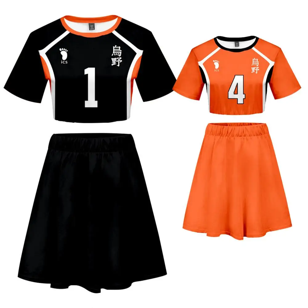 Flyself Garçons Filles Haikyuu Sweat à Capuche Cosplay Karasuno High