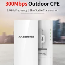 COMFAST CF-E130N 1 км 300 Мбит/с 2,4 ГГц открытый мини беспроводной мост Точки доступа wifi CPE точка доступа 5dBi Wi-Fi антенна Nanostation CPE