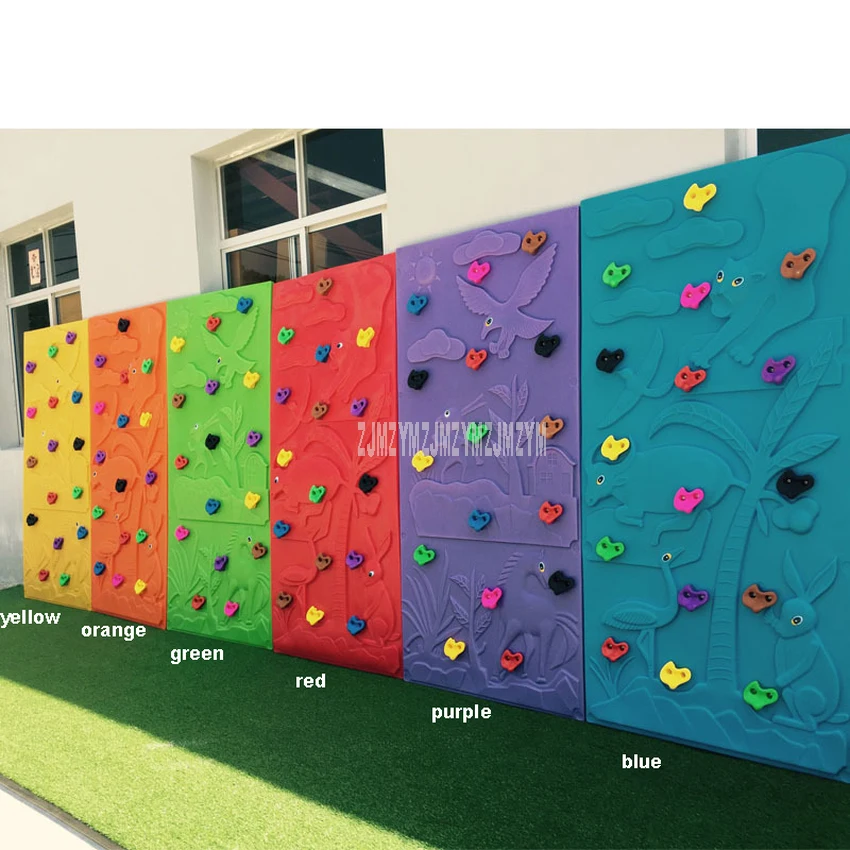 238*118cm Children Climbing Rock Wall Engineer Plastic Indoor/Outdoor Kindergarten Playground Large Rock Climbing Training Wall