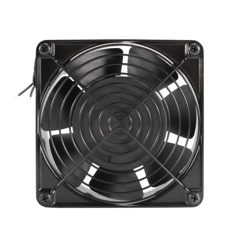 7 blades 110V Металлический охлаждающий вентилятор 220 В 110 В переменного тока 120x120x25 мм квадратный Вентилятор Кулер воздушный экстрактор Домашний Вентилятор для кухни ванной вентиляции осевой вентилятор - Цвет: 7 blades 110V