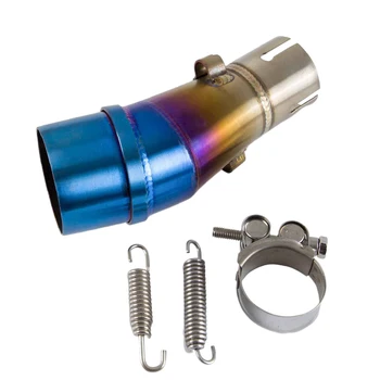 

51mm Middle Link Spare Parts Modified Stainless Steel Motorcycle Exhaust Muffler Pipe Repair Accessories For Kawasaki 250