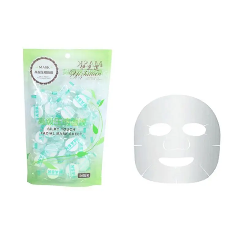 

50 Pcs/Set Compressed Face Mask Portable Facial Moisturizing Mask Portable Disposable Face Mask