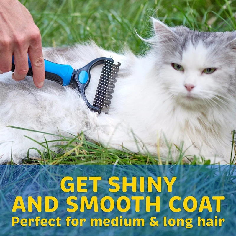 comb for long-haired dogs and cats excellent for hair knots 