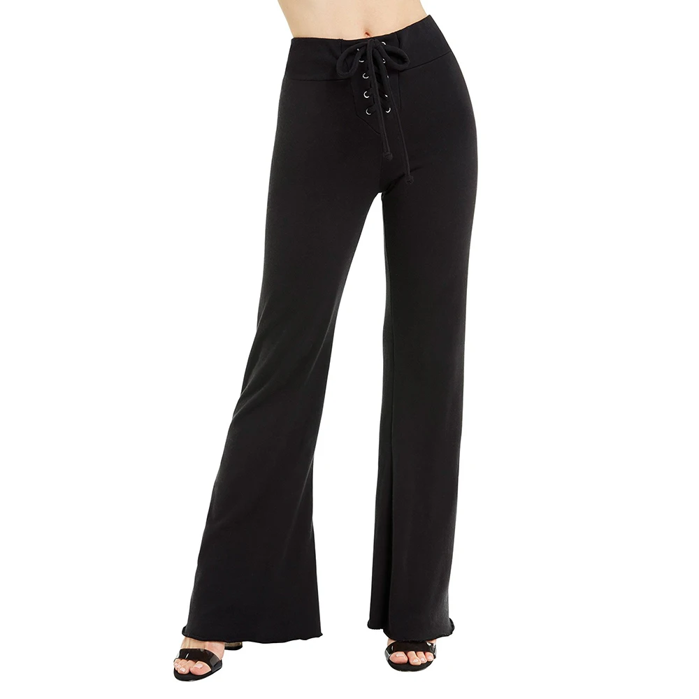 

Fashion Winter Women Wide Leg Pant Casual Loose Trousers Ladies Solid High Elastic Waist Pants Pantalon Femme Streetwear D30