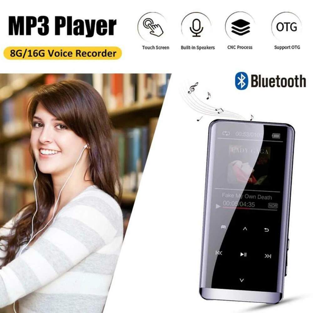 Без потерь mp3-плеер HIFI MP4 Bluetooth музыка запись голоса цинковый сплав