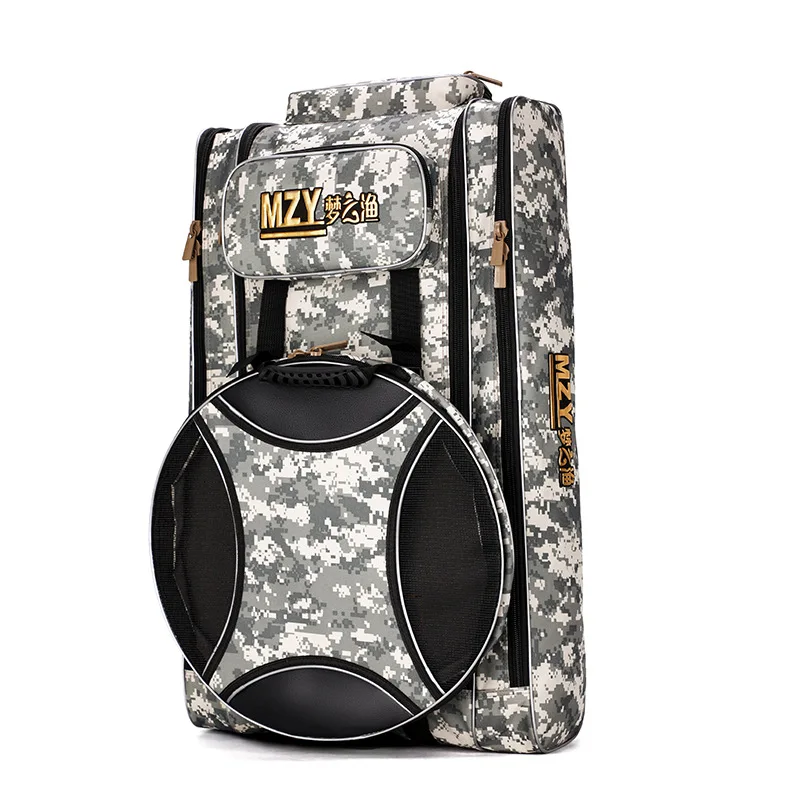 

Dream Fishing Camouflage Waterproof Rucksack Thick Composite Canvas Chair Bag Multi-functional Fishing Bag