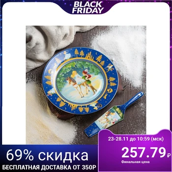 

Cake plate with a shovel "Christmas night" 4311506
