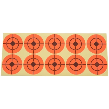 

250Pcs Target Fluorescent Self Adhesive Target Stickers for Archery Bow Hunting Practice Orange