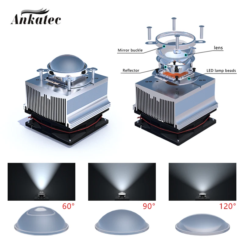 Matrix LED chip Radiator Beads Heatsink Aluminum Heat Sink Cooling Cooler Fit LED Transistor Module Power PCB Heat Dissipation Electronic Products and Boards