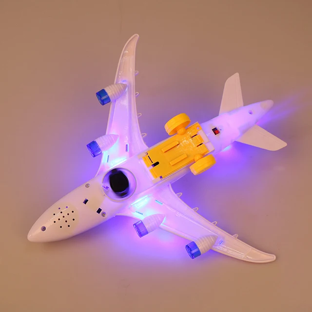 New DIY Assembly Airbus Aircraft Autopilot Flash Sound Aircraft Music Lighting Toys Electric Airplane DIY Toy for Children Kids 2